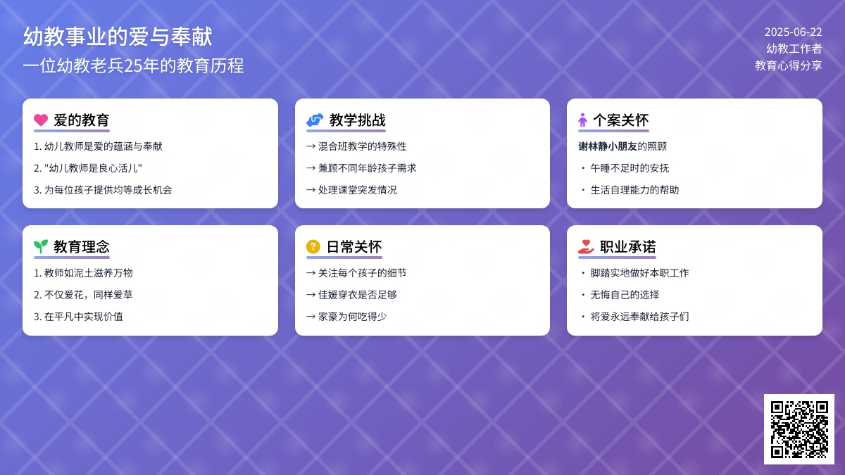 幼儿教师师德与演讲：我将把爱永远奉献给我的事业、我的孩子们