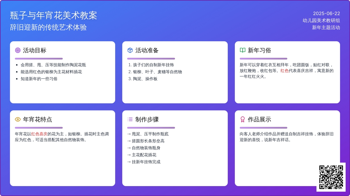 美术教案：瓶子与年宵花