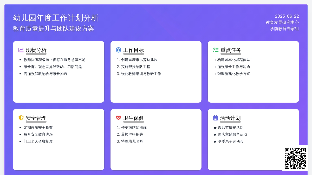 2015学年度幼儿园园务工作计划范文