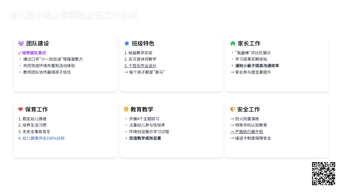 小班上学期班主任工作总结