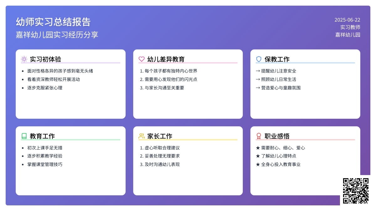 2015年幼师实习总结范文