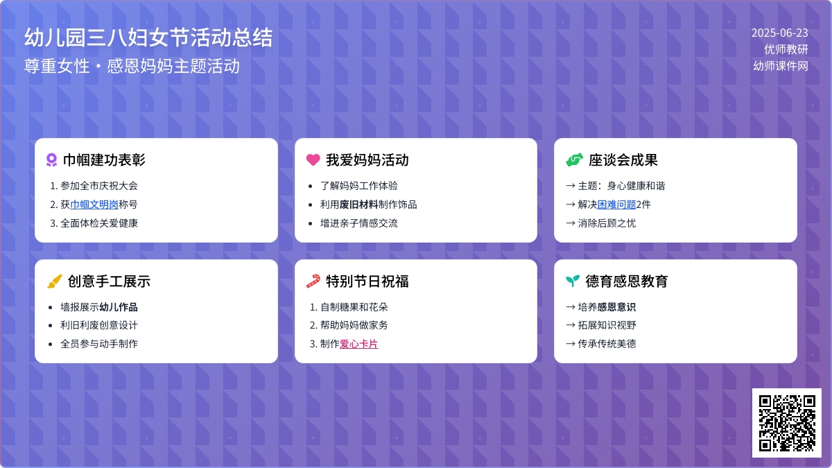 幼儿园三八妇女节活动总结