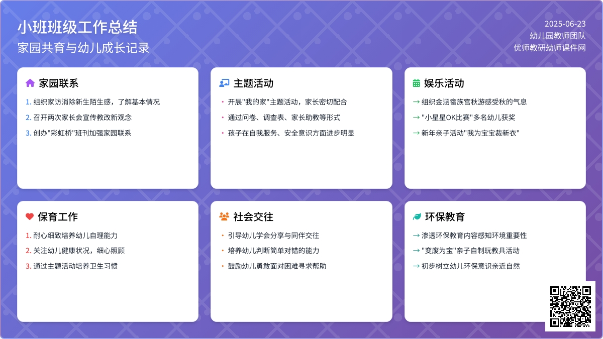小班班级工作总结