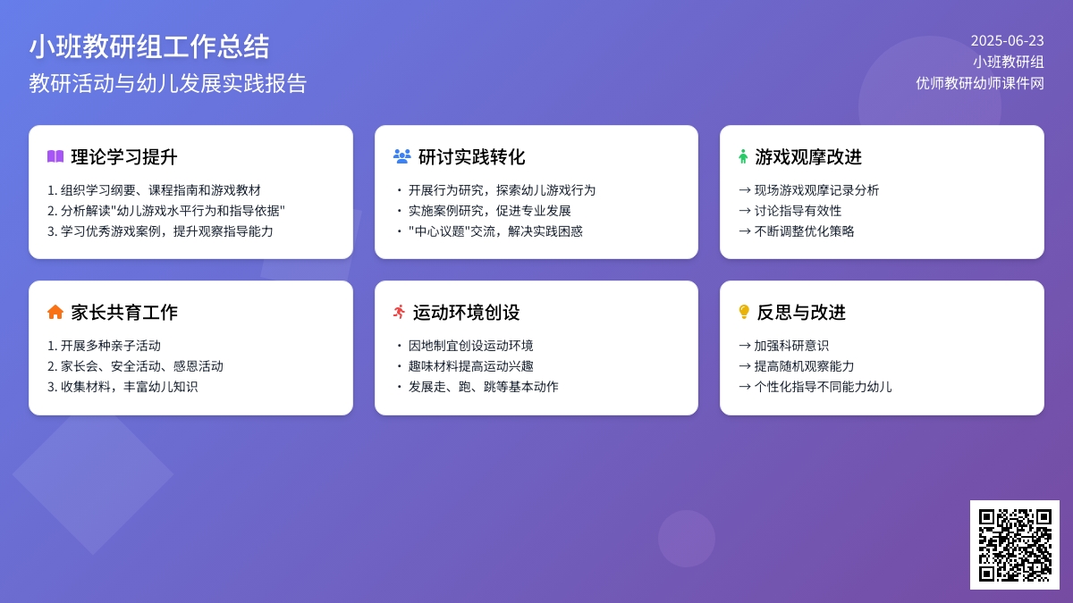 小班教研组小结