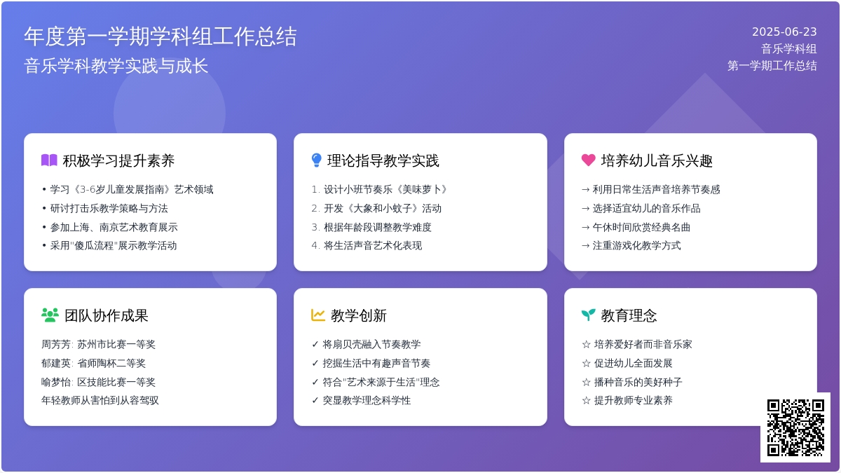 第一学期音乐学科工作总结
