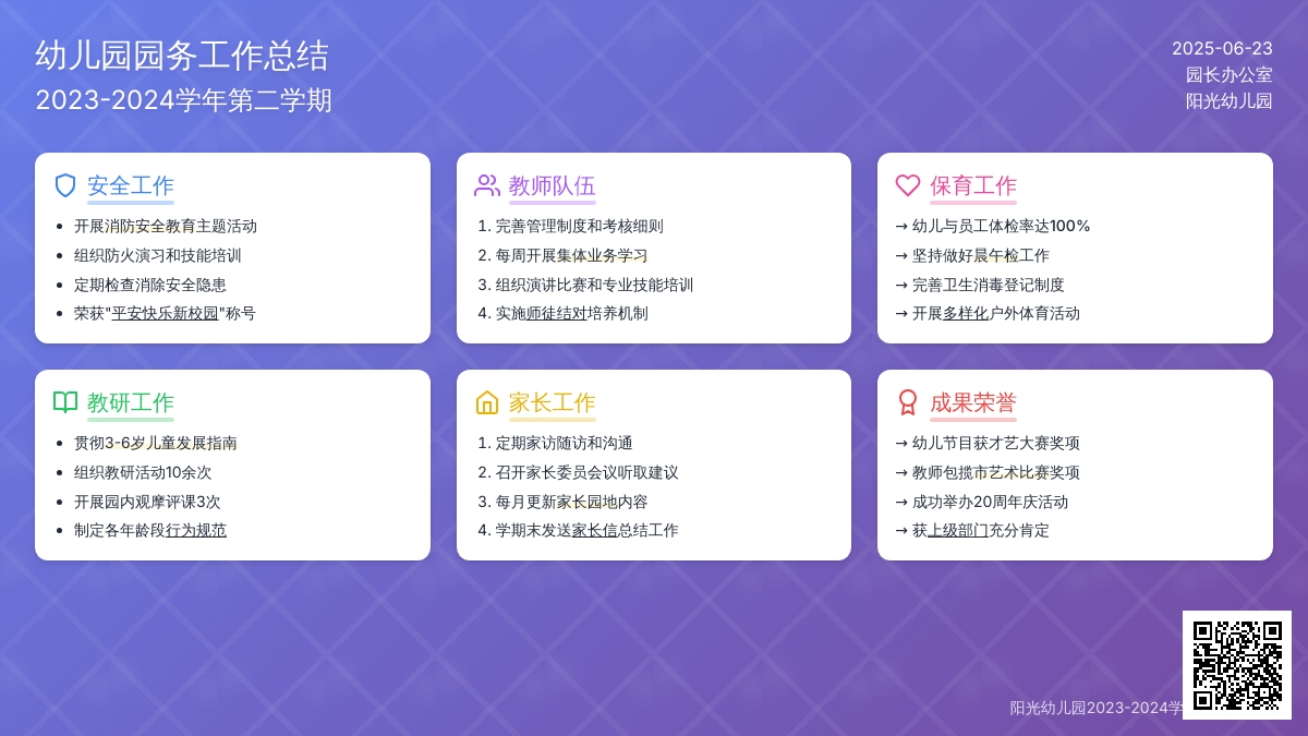 幼儿园园务工作总结(七)