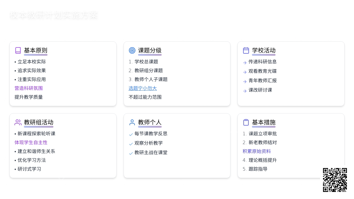 幼儿园校本教研计划