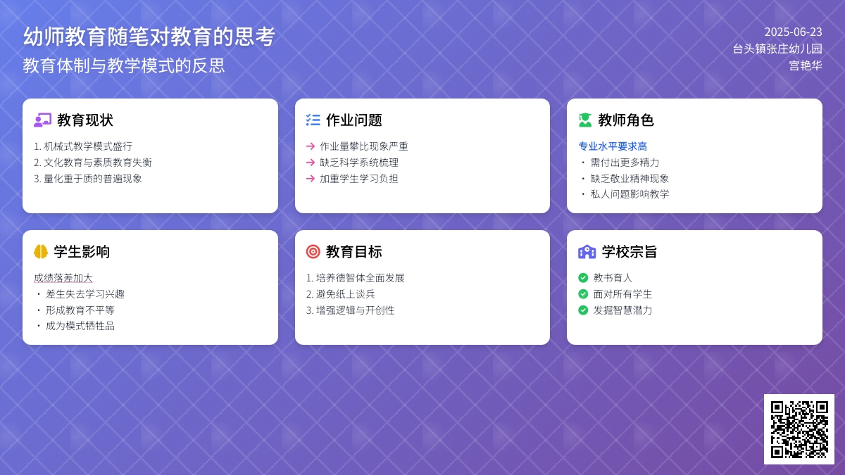幼师教育随笔对教育的思考