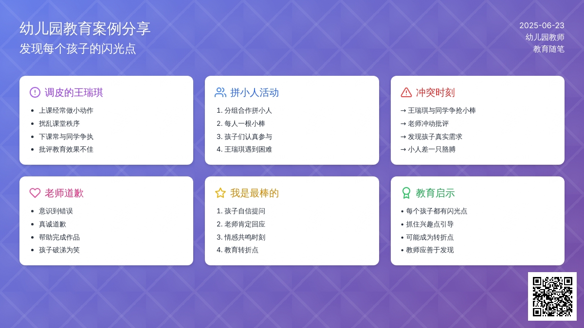 幼儿园上学期教育随笔老师，我最棒
