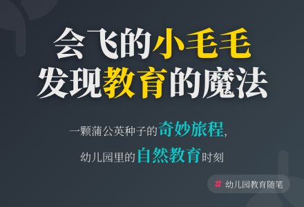 幼儿园教育随笔会飞的小毛毛-幼师课件网