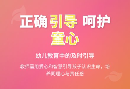 幼师教育随笔正确地引导孩子-幼师课件网