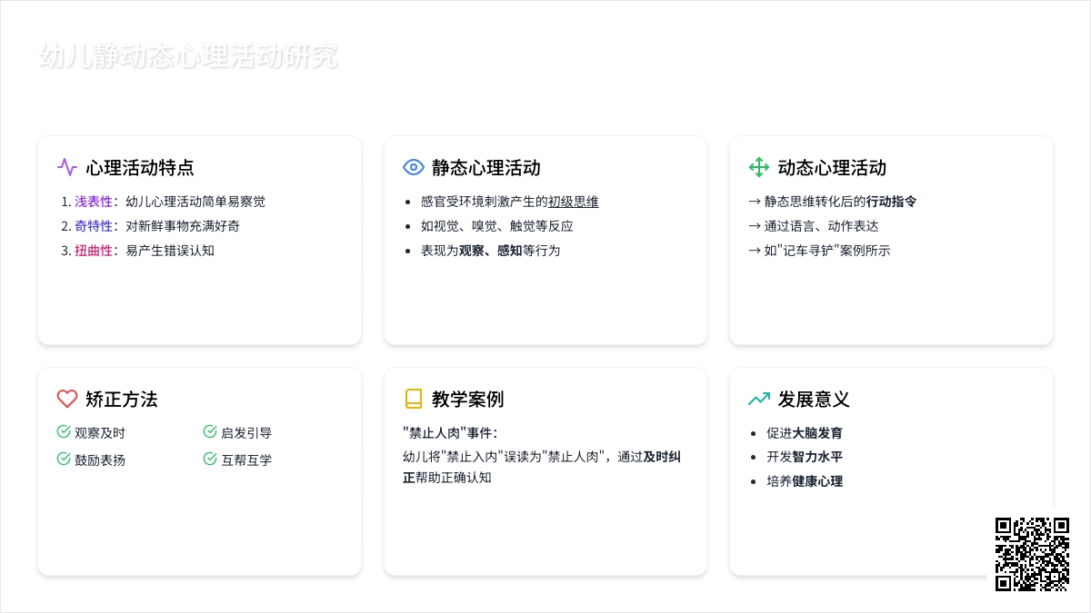 幼师教育随笔浅探幼儿的静、动态心理活动