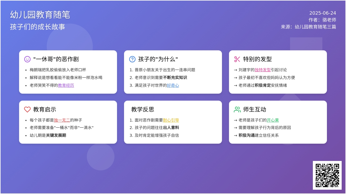 幼儿园教育随笔三篇