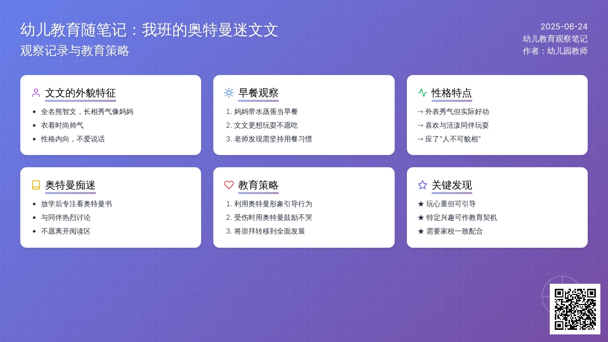 幼儿教育随笔记我班的奥特曼迷文文