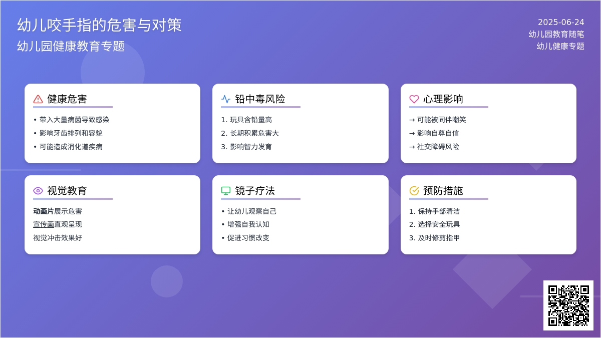 幼儿园教育随笔幼儿咬手指