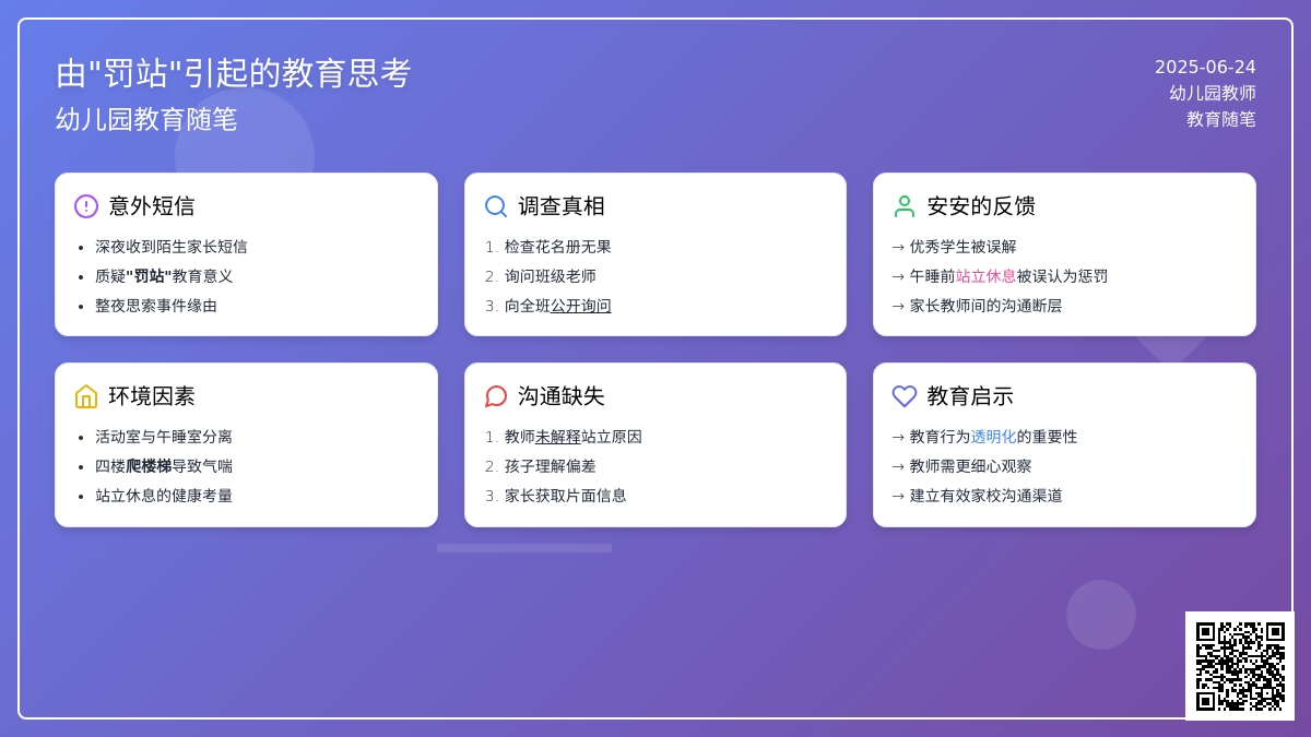 幼儿园下学期教育随笔由“罚站”引起的风波