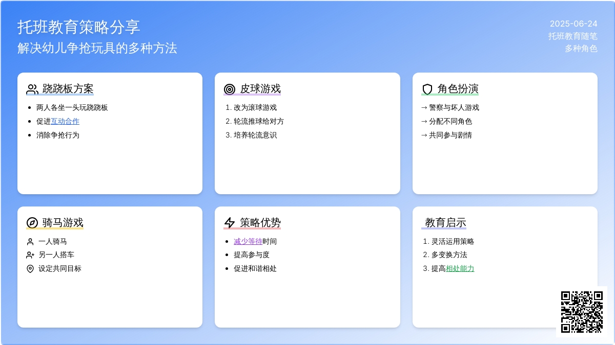 托班教育随笔多种角色