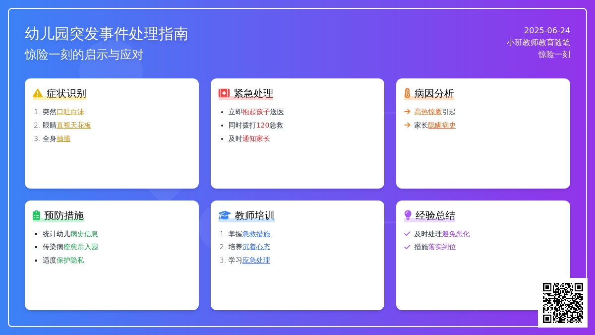 小班教师教育随笔惊险一刻