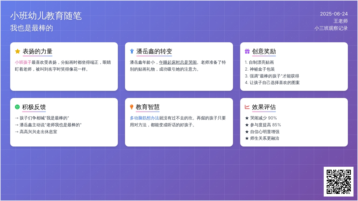 小班幼儿教育随笔我也是最棒的