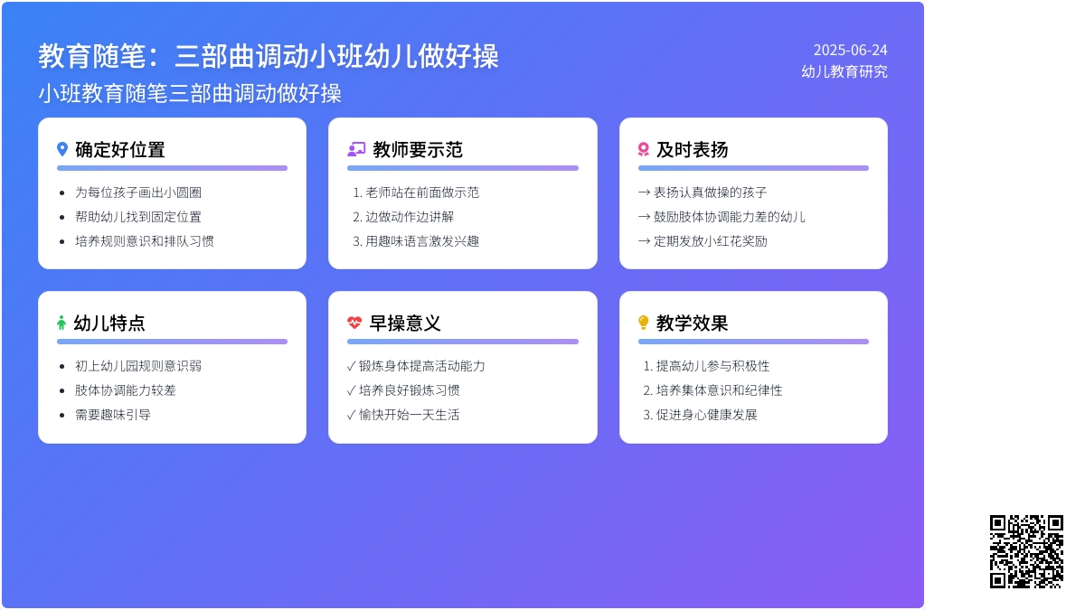 小班教育随笔三部曲调动做好操