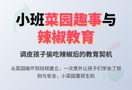 小班下学期教育随笔教室前的小菜园-幼师课件网