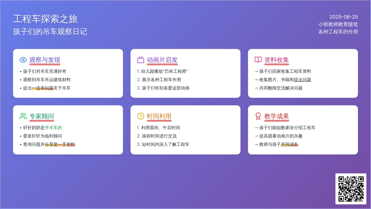 小班教师教育随笔各种工程车的作用