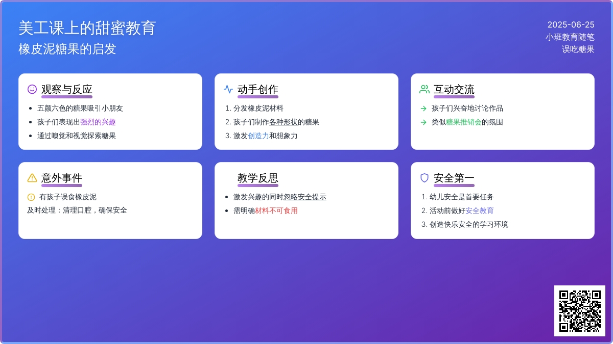 小班教育随笔误吃糖果