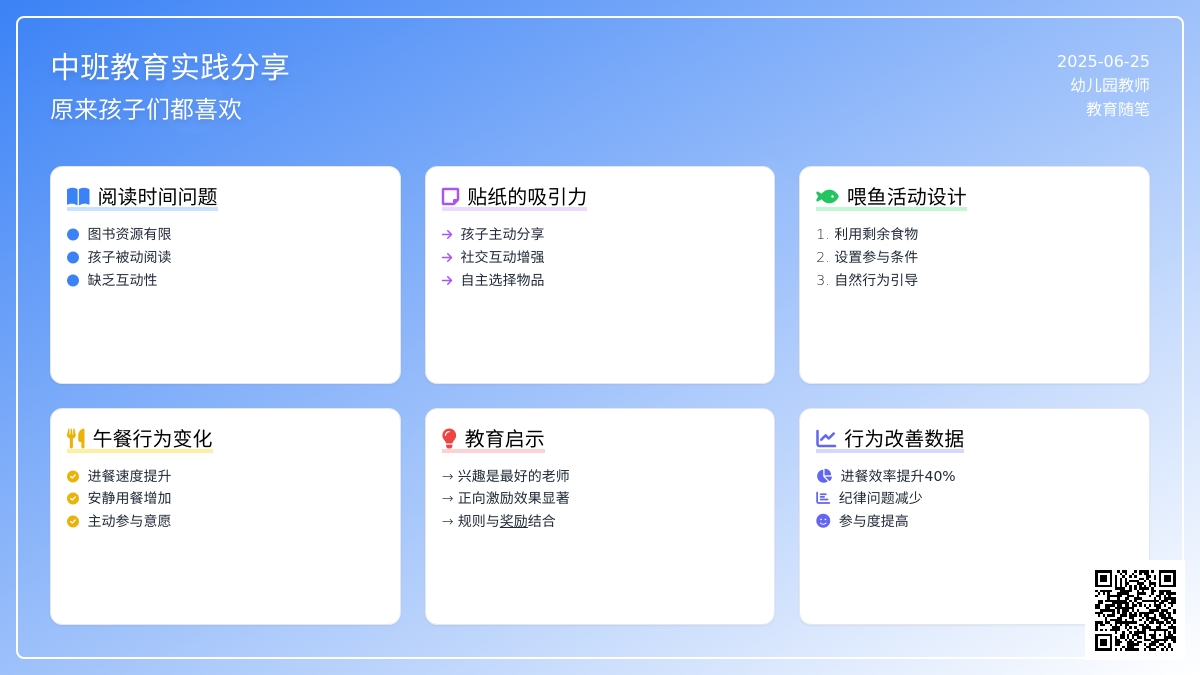 中班4月教育随笔喂鱼、原来孩子们都喜欢