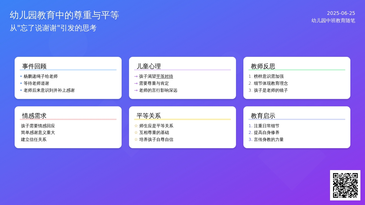 幼儿园中班教育随笔忘了说谢谢