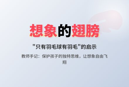 中班教师教育随笔只有羽毛球有羽毛-幼师课件网