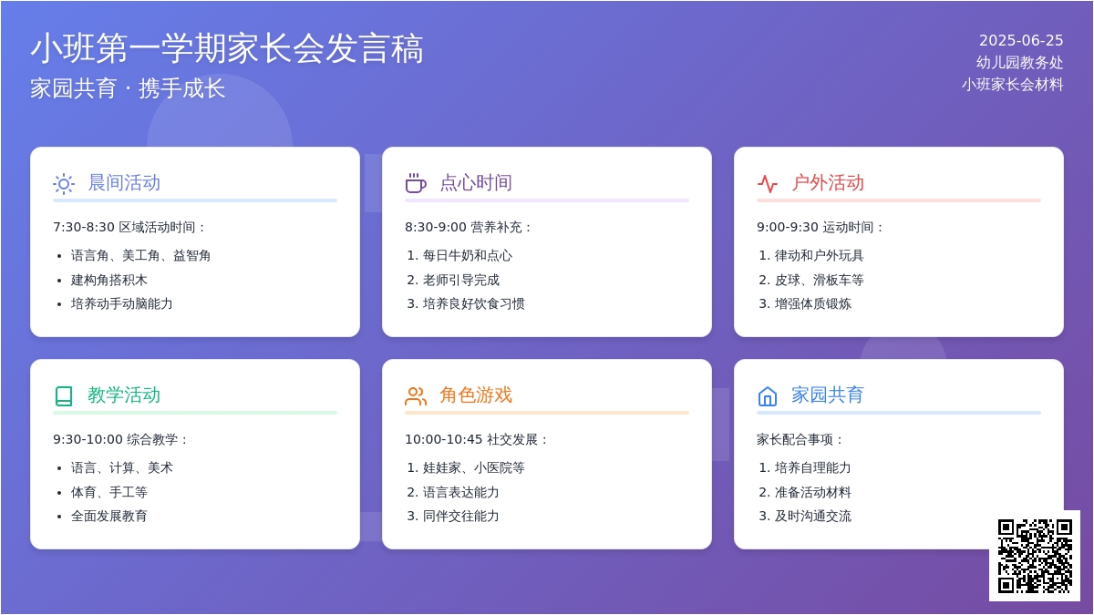小班上学期家长会发言稿一