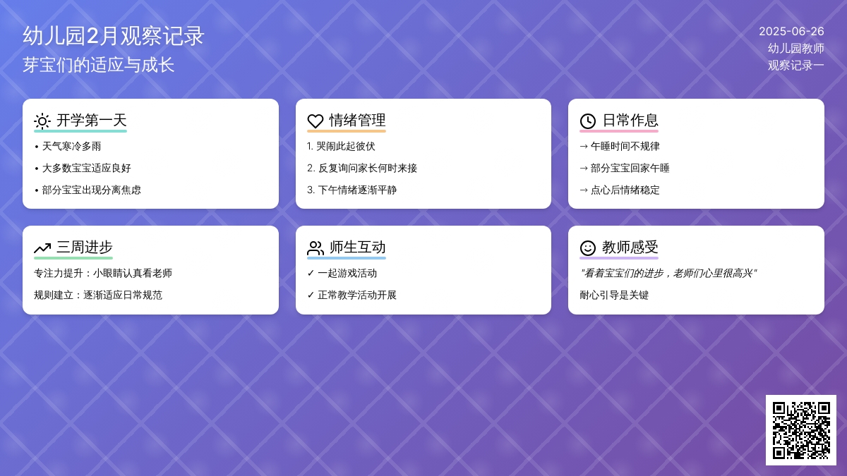 幼儿园2月随笔观察记录一