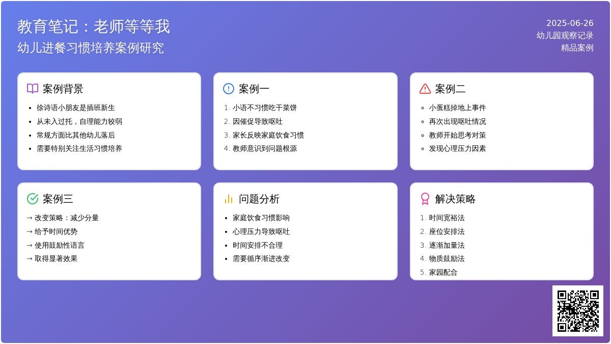 精品幼儿园观察记录《老师等等我》