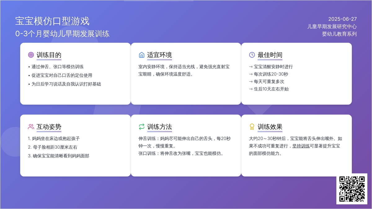 孩子模仿口型游戏(0--3个月)