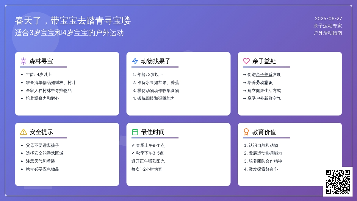 春天了，带孩子去踏青寻宝喽（适合3岁孩子和4岁孩子的户外运动）