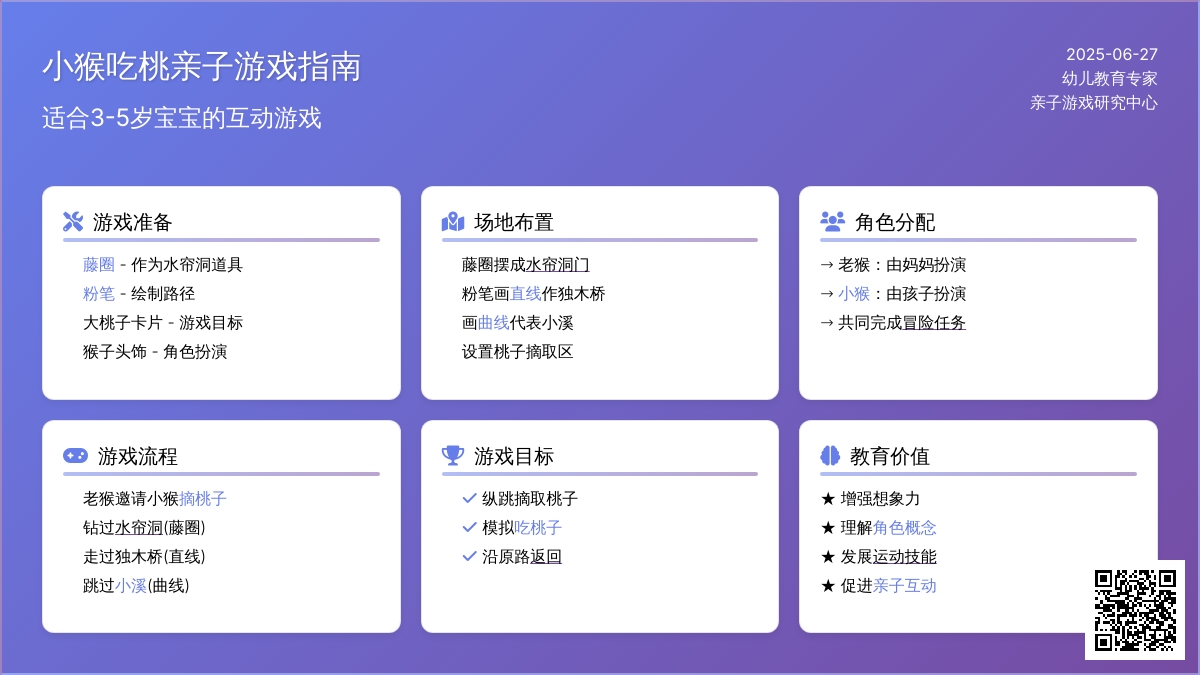 小猴吃桃（适合3-5岁孩子的亲子游戏）