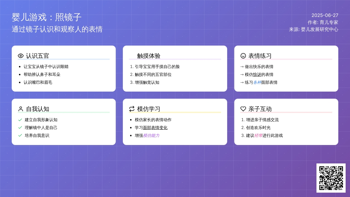 婴儿游戏：照镜子
