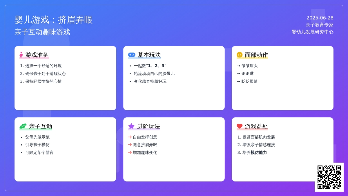 婴儿游戏：挤眉弄眼