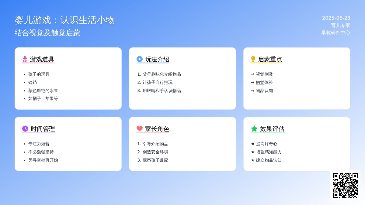 婴儿游戏：认识生活小物