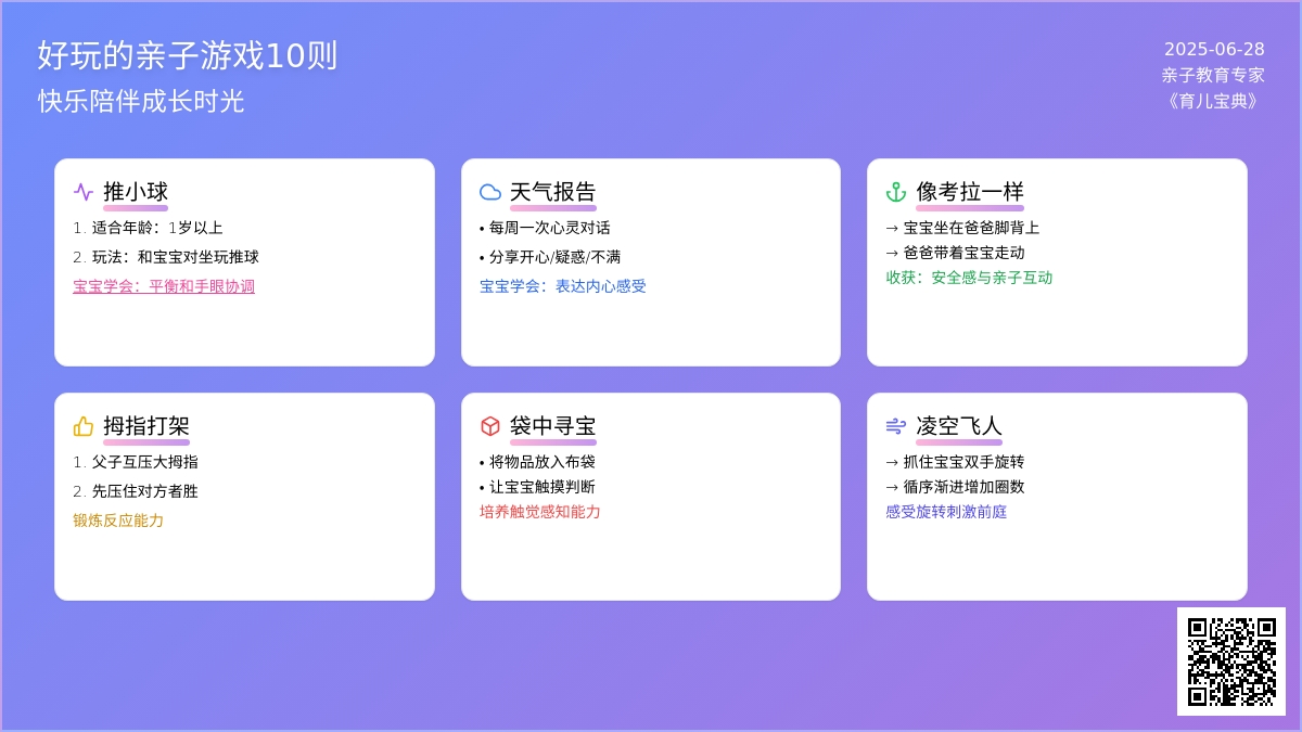 好玩的亲子游戏10则