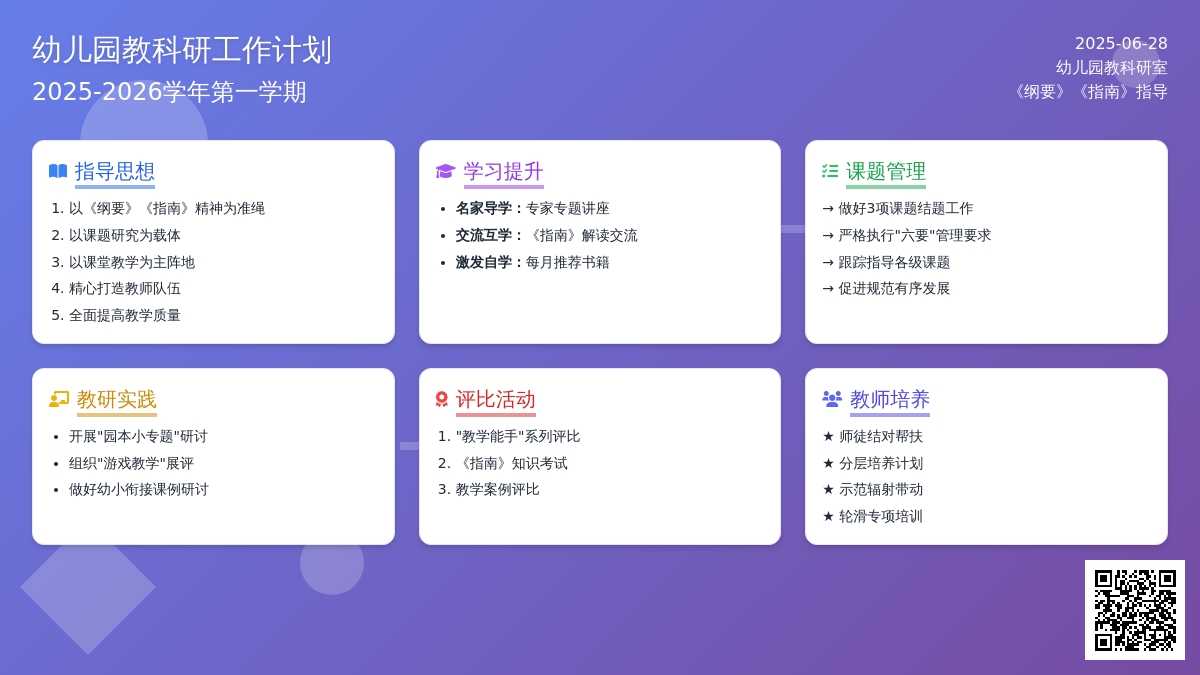 2016年幼儿园第一学期教科研工作计划范文