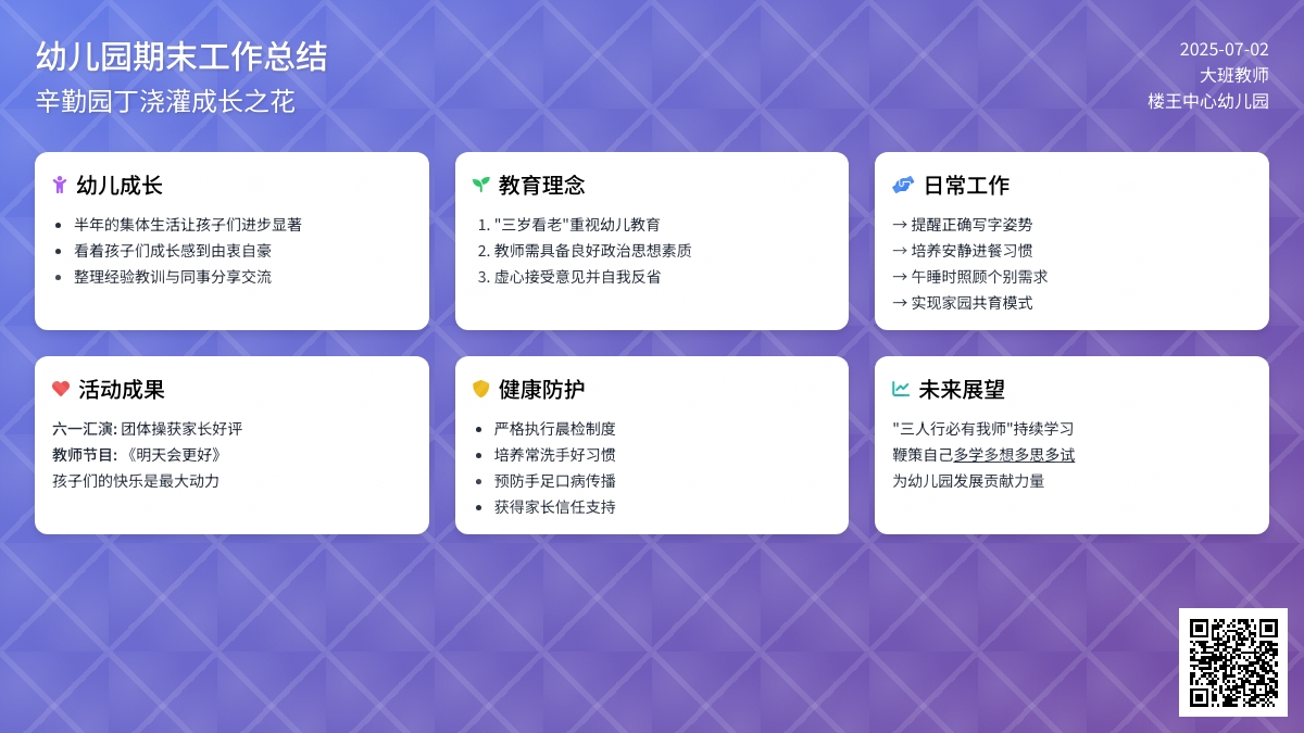 2015年幼儿园大班个人总结范文