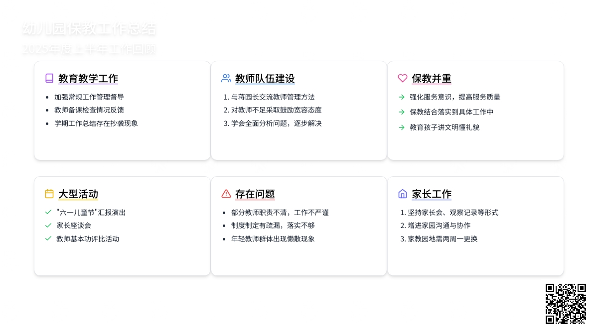 2015年幼儿园保教主任工作总结