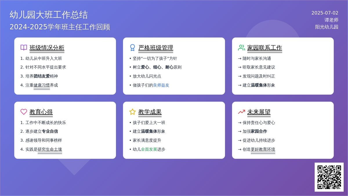 2015幼儿园大班工作总结范文