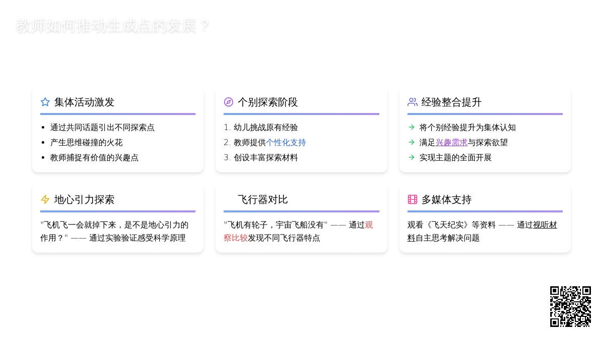 案例:教师如何推动生成点的发展？