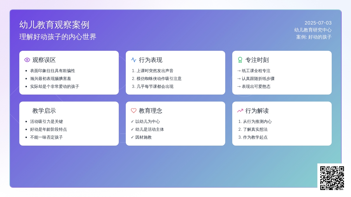 案例:好动的孩子