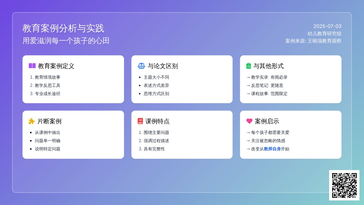 案例:幼儿教育案例分析