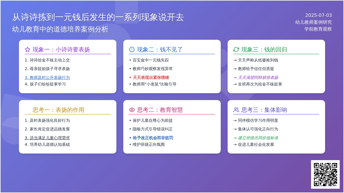 案例：从诗诗拣到一元钱后发生的一系列现象说开去