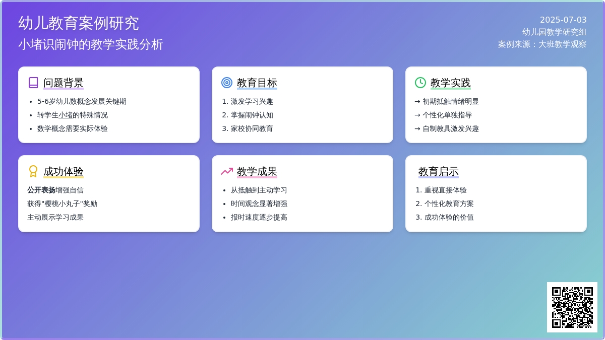 案例:小堵识闹钟
