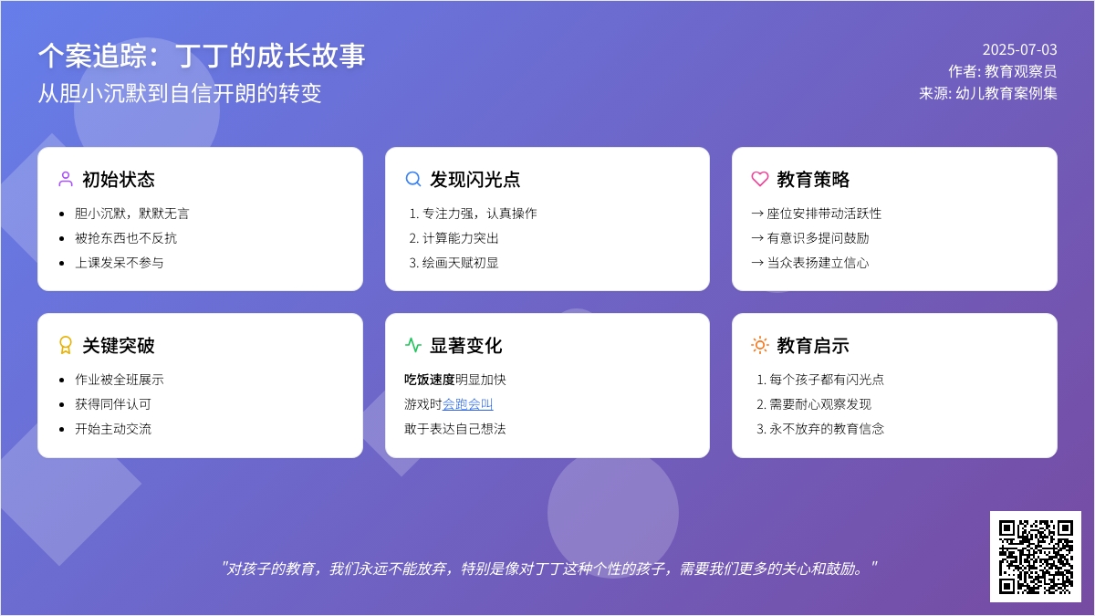 案例:个案追踪：丁丁变了